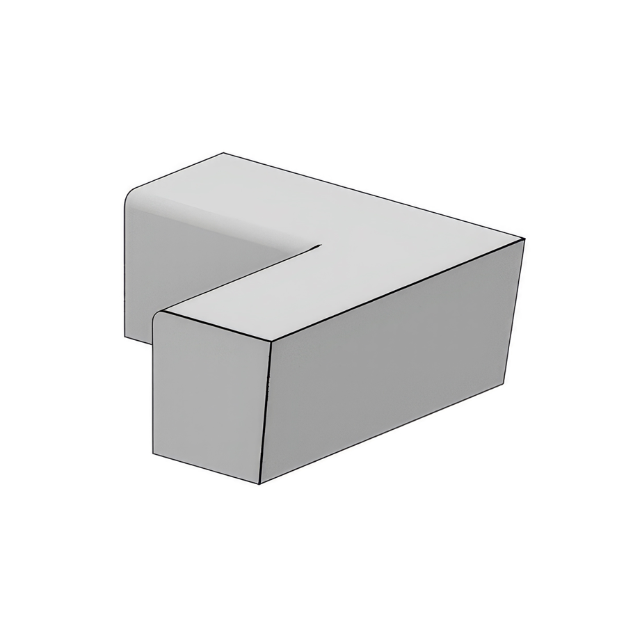 Betonnen parkband/zitrand Elegance basis, geschikt voor de inrichting van straten, pleinen, parken en bedrijfstuinen.