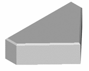 Betonstraatsteen met een natuursteenlook, rechthoekig van vorm, met een licht ruwe textuur. De afbeelding toont de steen in een neutrale belichting, geschikt voor gebruik in bestrating.