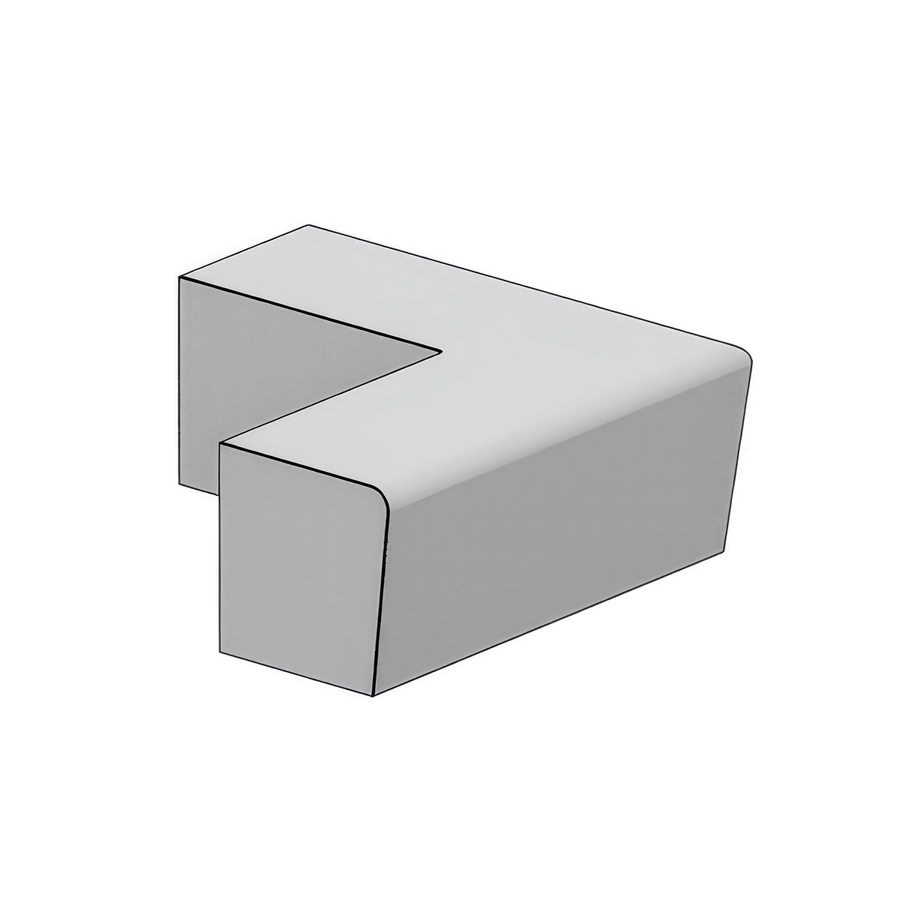 Betonnen parkband/zitrand Elegance basis, geschikt voor de inrichting van straten, pleinen, parken en bedrijfstuinen.