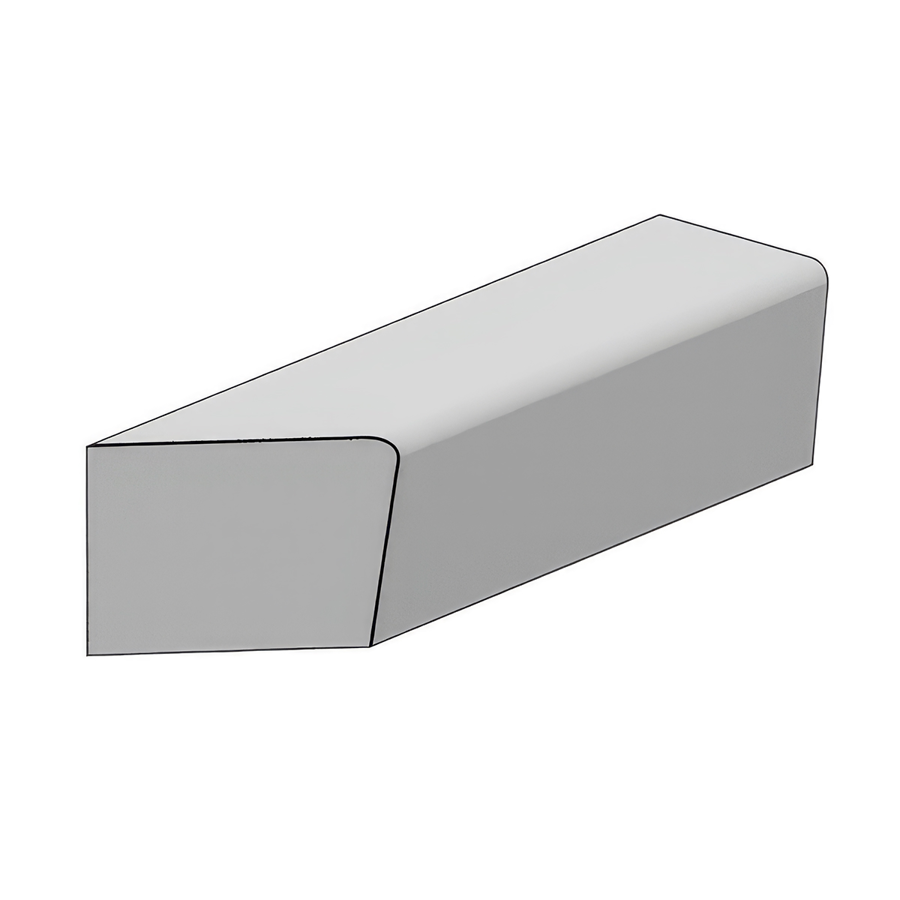 Betonnen parkband/zitrand Elegance basis, geschikt voor de inrichting van straten, pleinen, parken en bedrijfstuinen.