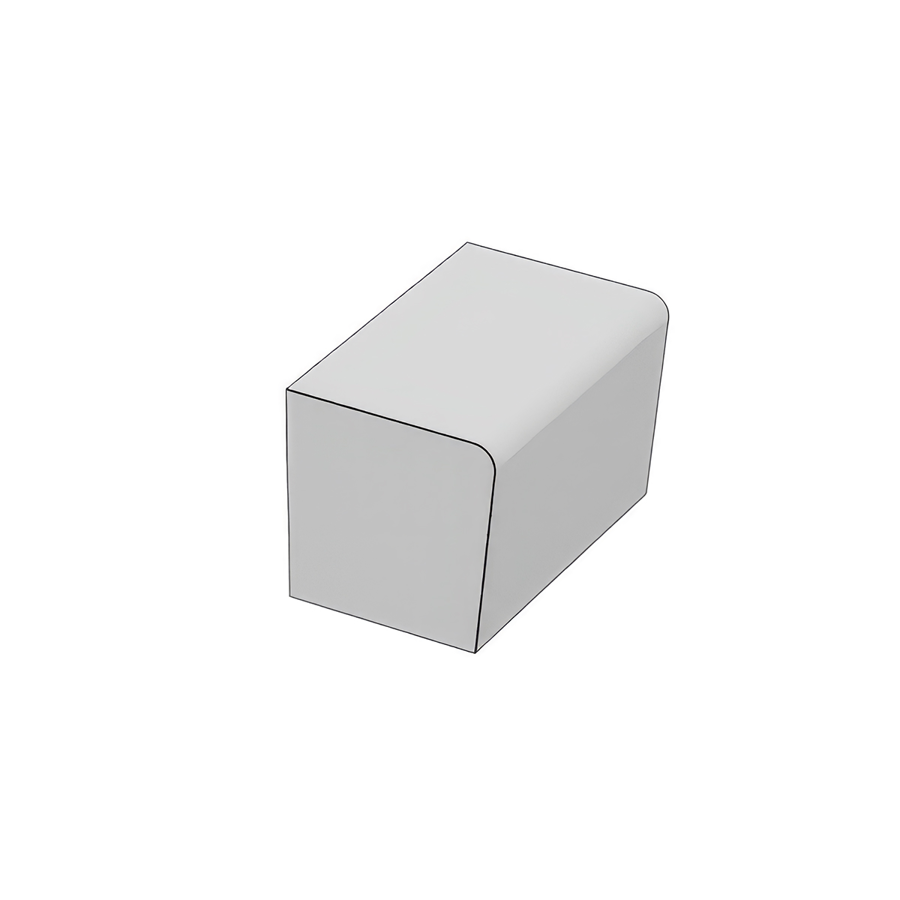 Betonnen parkband/zitrand Elegance basis, geschikt voor de inrichting van straten, pleinen, parken en bedrijfstuinen.