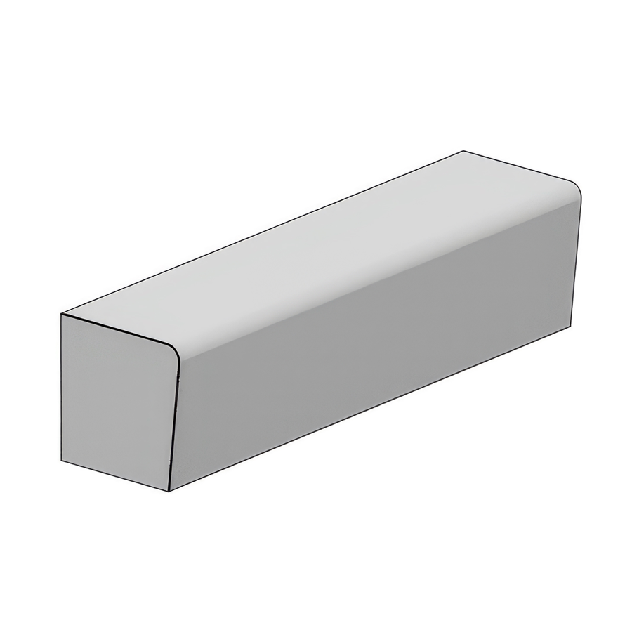Betonnen parkband/zitrand Elegance basis, geschikt voor de inrichting van straten, pleinen, parken en bedrijfstuinen.