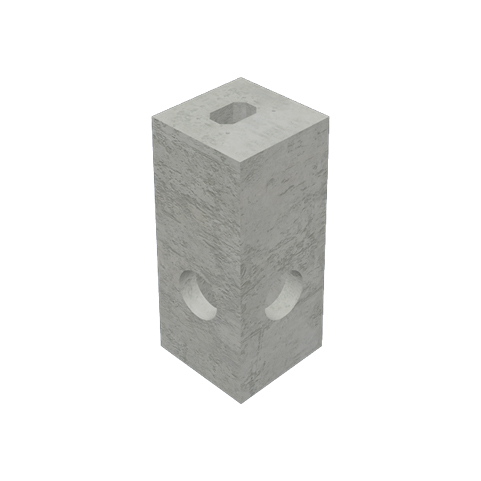 Betonnen fundatie voor laadpalen en installaties.  Duurzame, stabiele prefab oplossing voor veilige montage en bescherming van technische voorzieningen