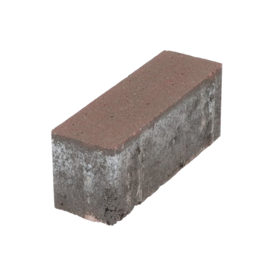 Betonstraatsteen met een natuursteenlook, rechthoekig van vorm, met een licht ruwe textuur. De afbeelding toont de steen in een neutrale belichting, geschikt voor gebruik in bestrating.