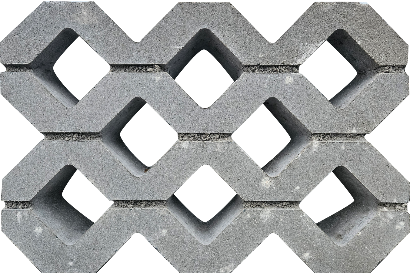 Betonnen vlakke grasbetontegel met open structuur, geschikt voor bermverharding, parkeerplaatsen en waterdoorlatende groene bestrating.